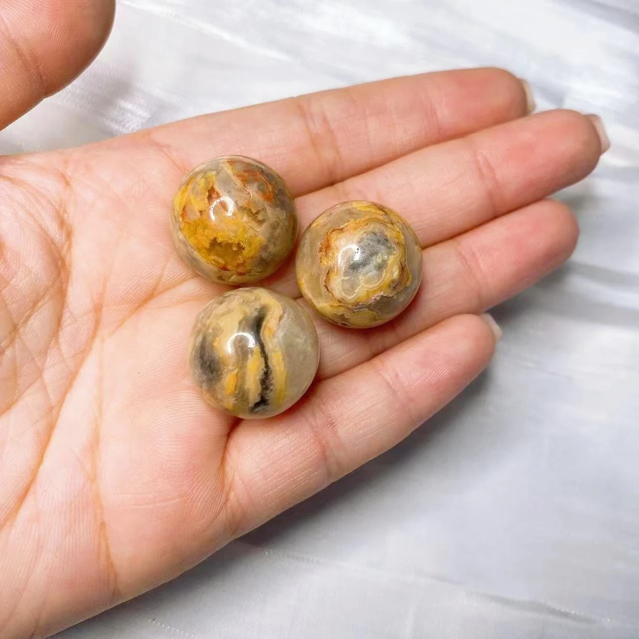 16mm Mini Sphere Natural Amethyst Ball PocketGemstone Crystal Quartz Reiki Healing Mineral Round Bead Home Decor aquarium Gift