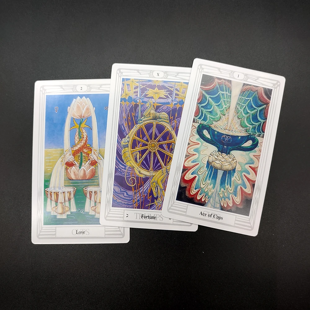 Small Crowley Thoth Divination Tarot Deck with Guide Book 78 Tarot Deck Telling Game for Beginners and Experts Small Crowley Thoth Divination Tarot Deck with Guide Book 78 Tarot Deck Telling Game for Beginners and Experts