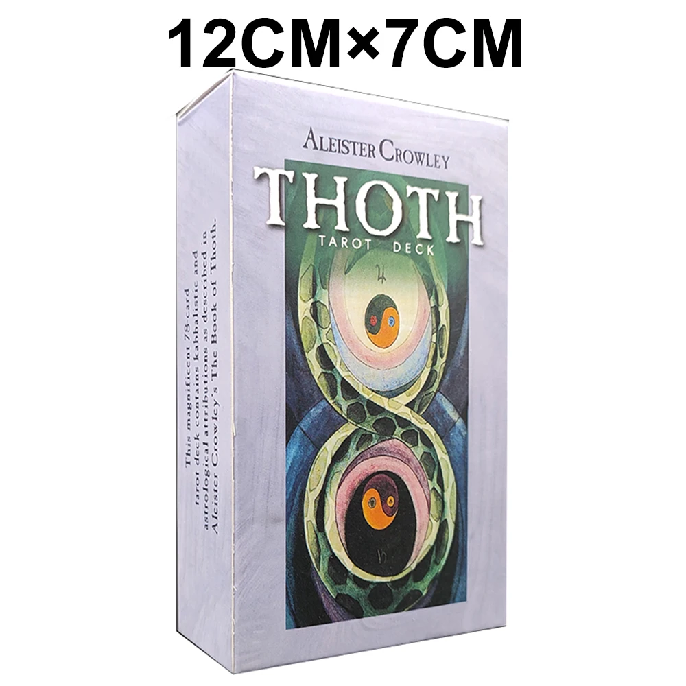 Small Crowley Thoth Divination Tarot Deck with Guide Book 78 Tarot Deck Telling Game for Beginners and Experts Small Crowley Thoth Divination Tarot Deck with Guide Book 78 Tarot Deck Telling Game for Beginners and Experts