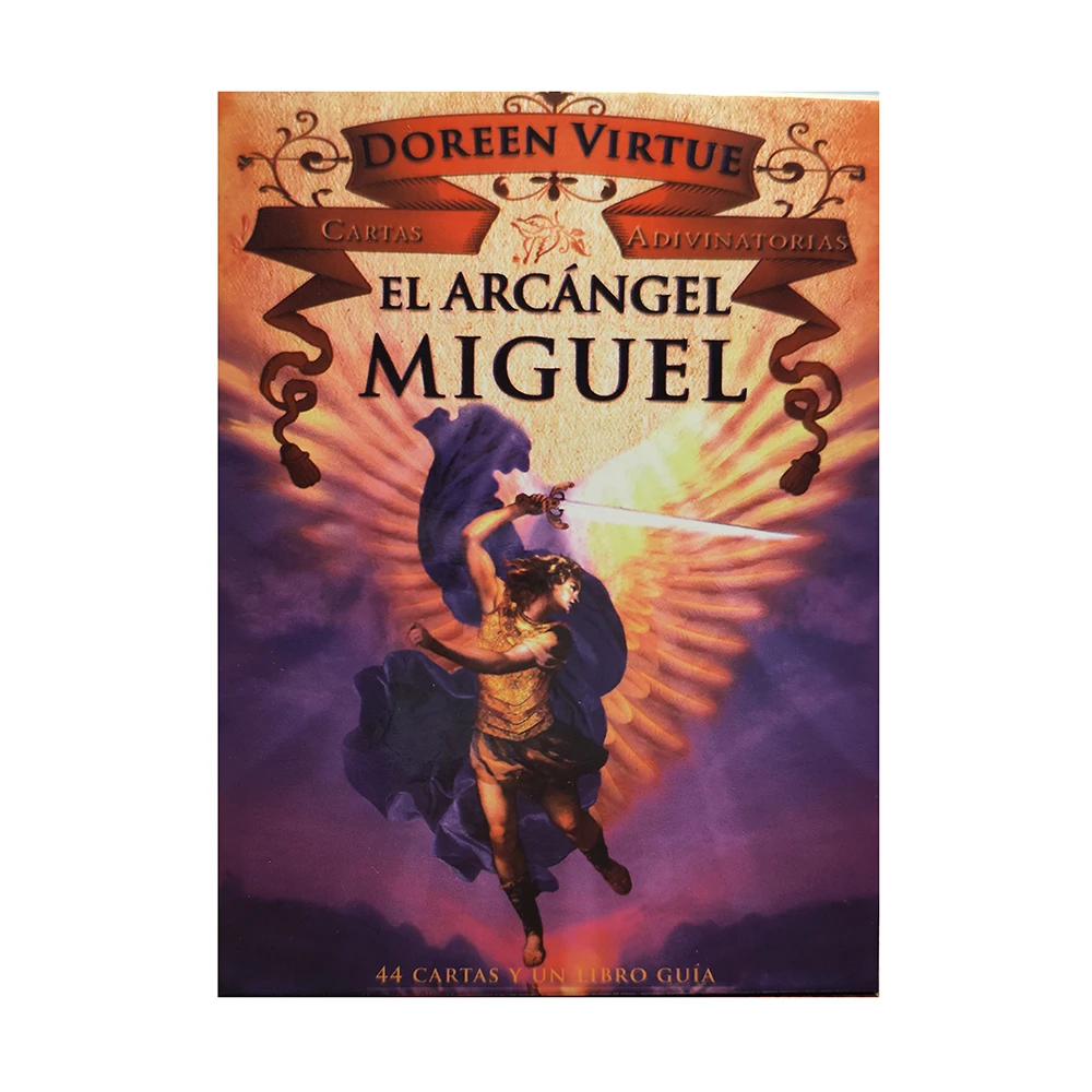 Spanish Edition  Cartas adivinatorias del Arcangel Miguel   by DOREEN VIRTUE