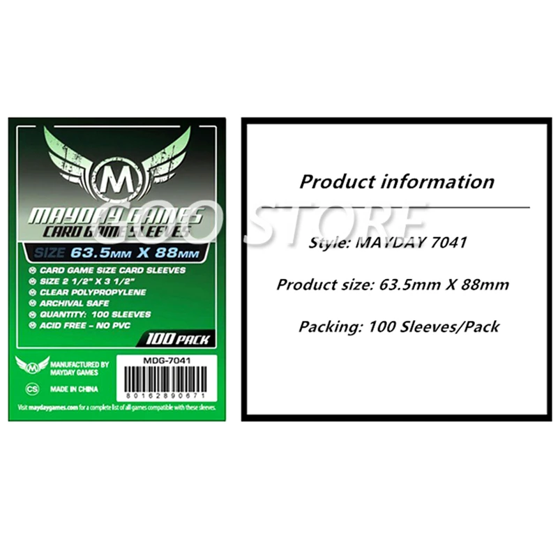 500 Sleeves Board Games MAYDAY Card Game Sleeve Protector protective clear cards sleeves