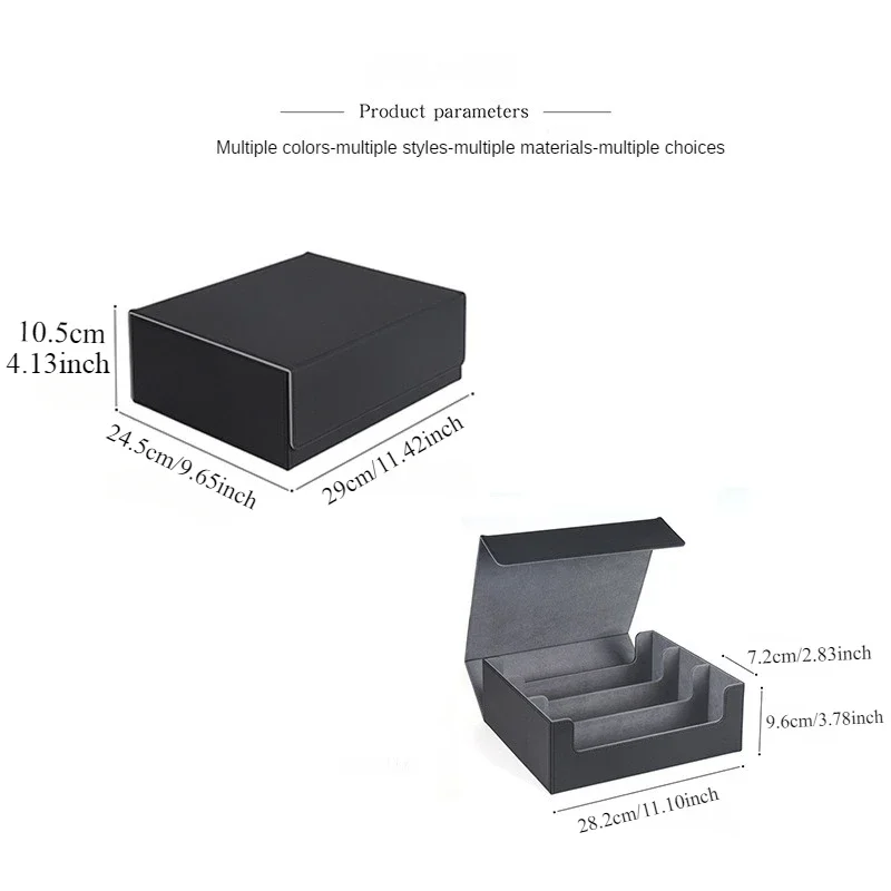 Storage Box For 1800/600/100+ Trading Cards PU Leather Commander Card Deck Case Magnetic Closure Card Holder for Magic Game Card Storage Box For 1800/600/100+ Trading Cards PU Leather Commander Card Deck Case Magnetic Closure Card Holder for Magic Game Card