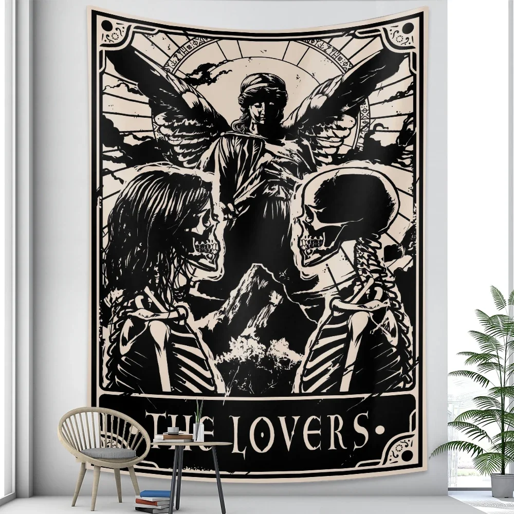 Tarot card psychedelic scene home decoration art tapestry hippie bohemian decoration divination wall hanging sheets Tarot card psychedelic scene home decoration art tapestry hippie bohemian decoration divination wall hanging sheets