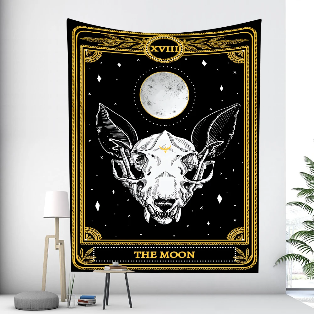 Tarot card psychedelic scene home decoration art tapestry hippie bohemian decoration divination wall hanging sheets Tarot card psychedelic scene home decoration art tapestry hippie bohemian decoration divination wall hanging sheets