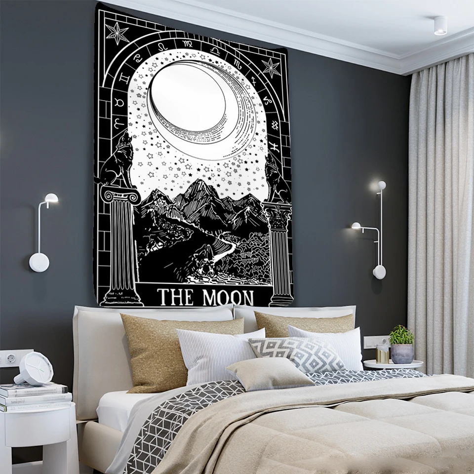 Tarot card psychedelic scene home decoration art tapestry hippie bohemian decoration divination wall hanging sheets Tarot card psychedelic scene home decoration art tapestry hippie bohemian decoration divination wall hanging sheets