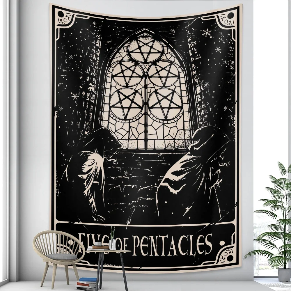Tarot card psychedelic scene home decoration art tapestry hippie bohemian decoration divination wall hanging sheets Tarot card psychedelic scene home decoration art tapestry hippie bohemian decoration divination wall hanging sheets