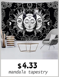 Tarot card psychedelic scene home decoration art tapestry hippie bohemian decoration divination wall hanging sheets