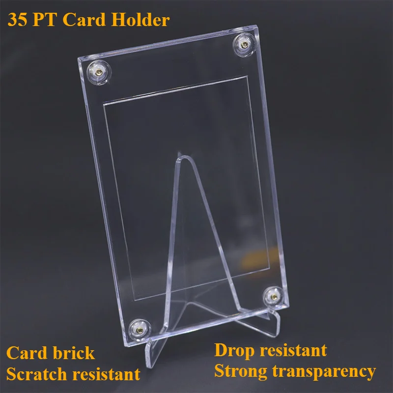 Card Holder Screw Trading Card Protector 35 PT Baseball Card Protectors for Football Sports Game Cards Storage Display
