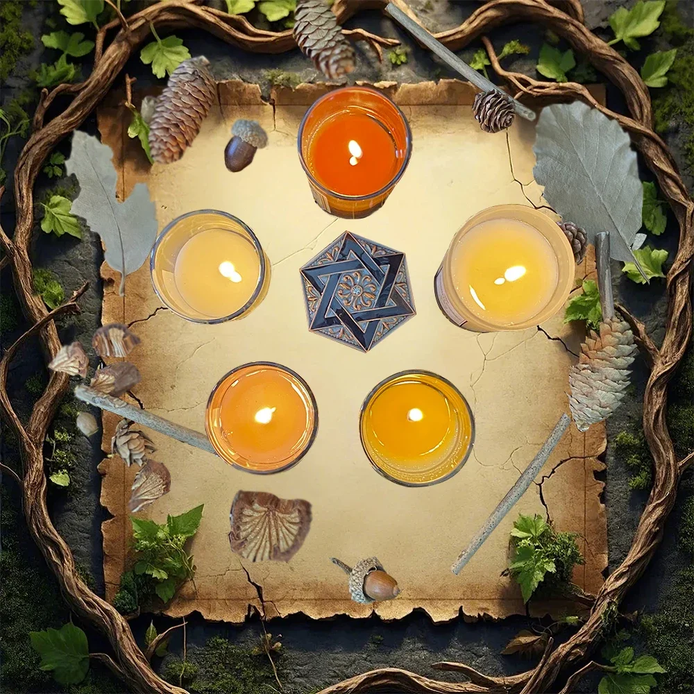 Parchment Vines Tarot Card Tablecloth Flower Of Life Altar Cloth Pagan Pendulum Witchcraft Astrology Card Mat for Room HomeDecor