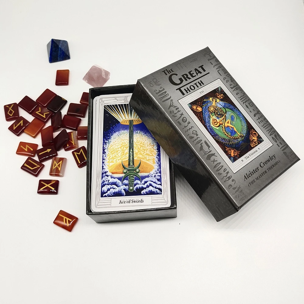 Aleister Crowley Luxe 80 Predictive Cards The Great THOTH Divination Tarot Cards
