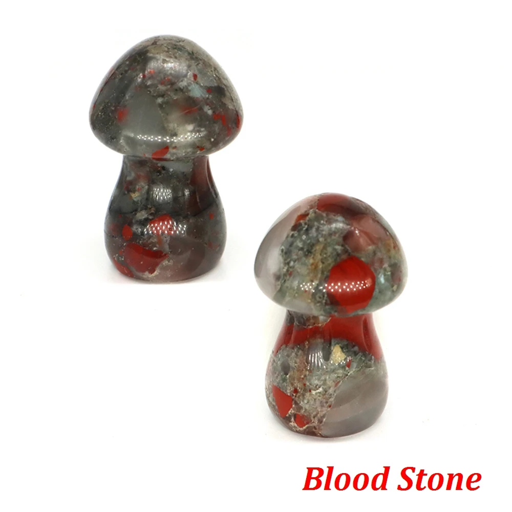 Natural Crystal Mushroom Gemstone Quartz Jungle Fungus Miniature Healing Reiki  Mineral DIY Crafts Gift Aquarium Home Decoration