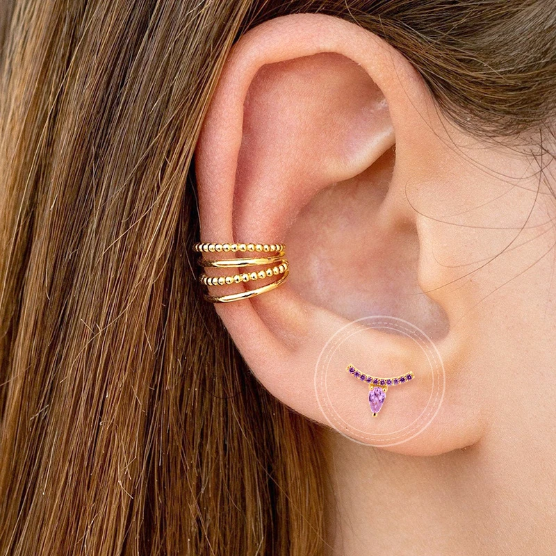 YUXINTOME 925 Sterling Silver Ear Needle Exquisite Color Crystal Zircon Luxury Stud Earrings Earrings for women Fashion Jewelry