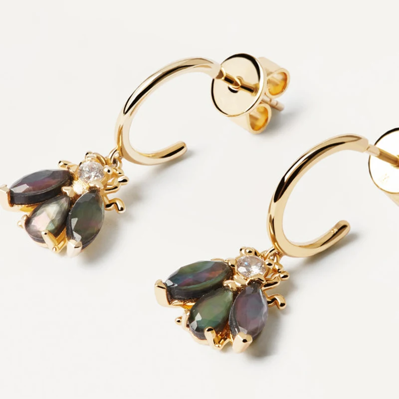 YUXINTOME 925 Sterling Silver Ear Needle Exquisite Color Crystal Zircon Luxury Stud Earrings Earrings for women Fashion Jewelry