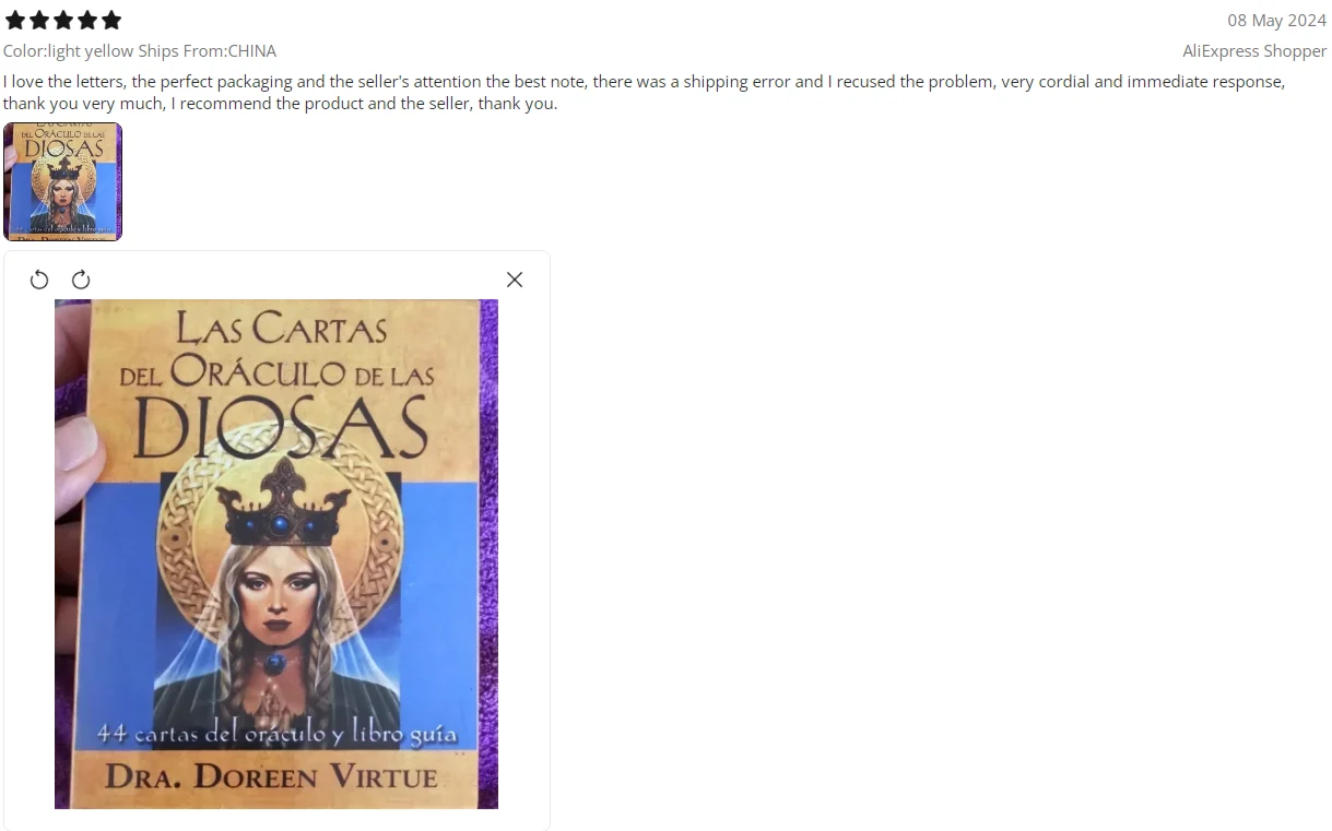 Spanish Edition  Las cartas del Oráculo de las diosas: 44 cartas del oráculo y libro PDF guía  by Doreen Virtue