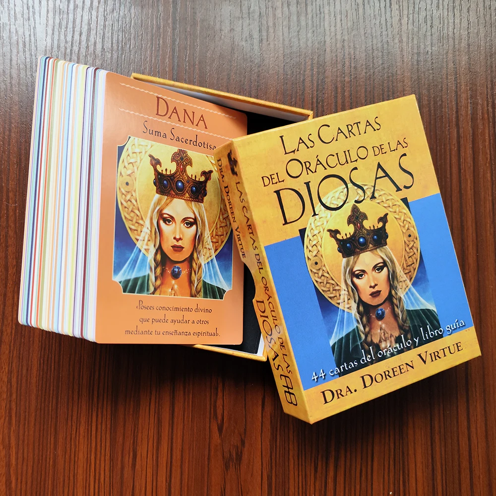 Spanish Edition  Las cartas del Oráculo de las diosas: 44 cartas del oráculo y libro PDF guía  by Doreen Virtue
