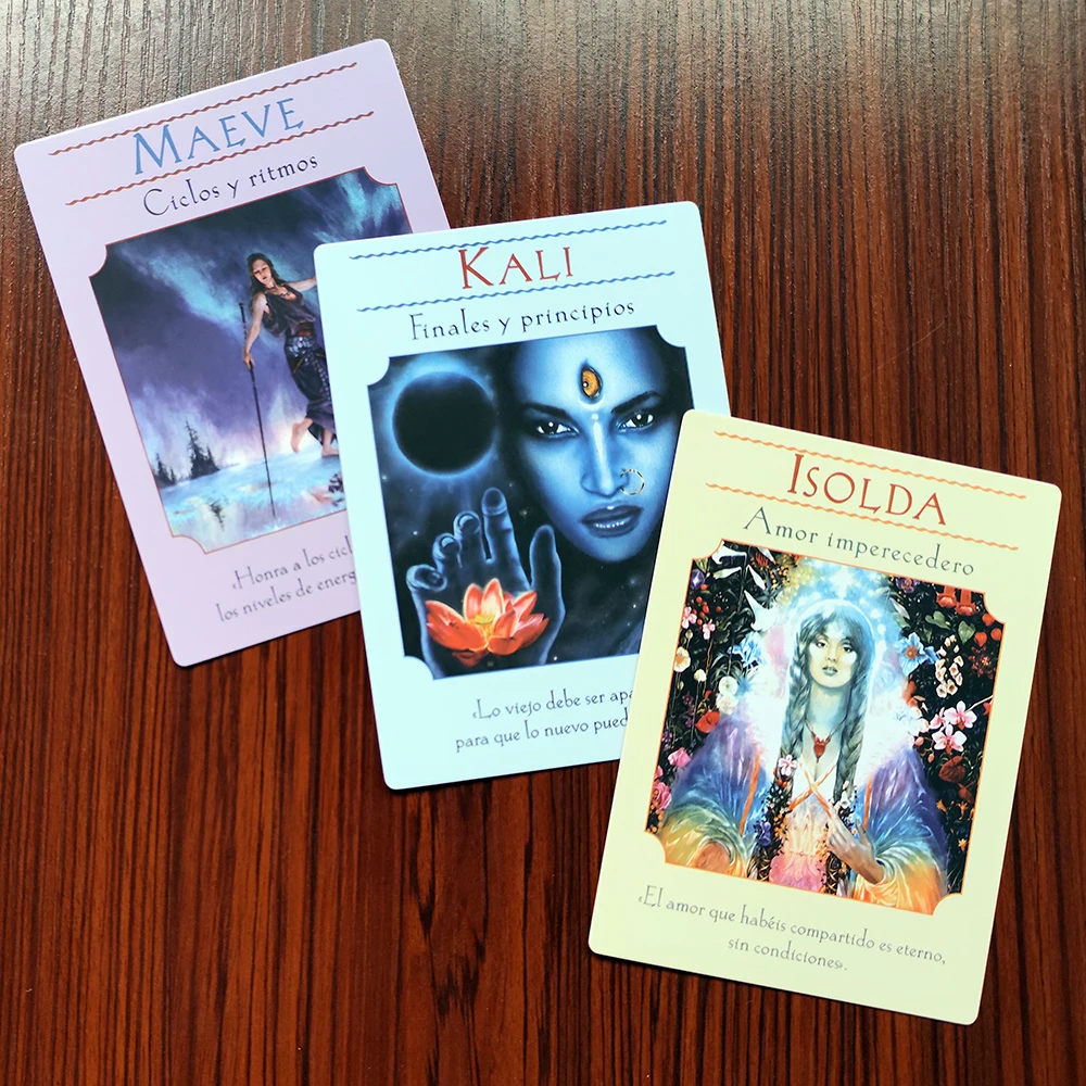 Spanish Edition  Las cartas del Oráculo de las diosas: 44 cartas del oráculo y libro PDF guía  by Doreen Virtue
