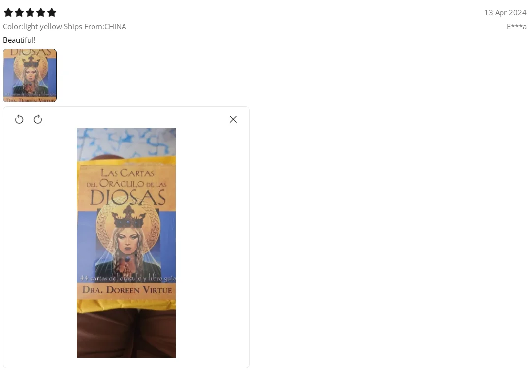 Spanish Edition  Las cartas del Oráculo de las diosas: 44 cartas del oráculo y libro PDF guía  by Doreen Virtue