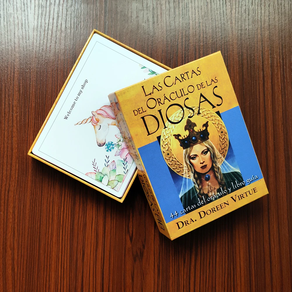 Spanish Edition  Las cartas del Oráculo de las diosas: 44 cartas del oráculo y libro PDF guía  by Doreen Virtue