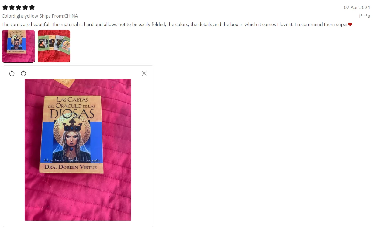 Spanish Edition  Las cartas del Oráculo de las diosas: 44 cartas del oráculo y libro PDF guía  by Doreen Virtue