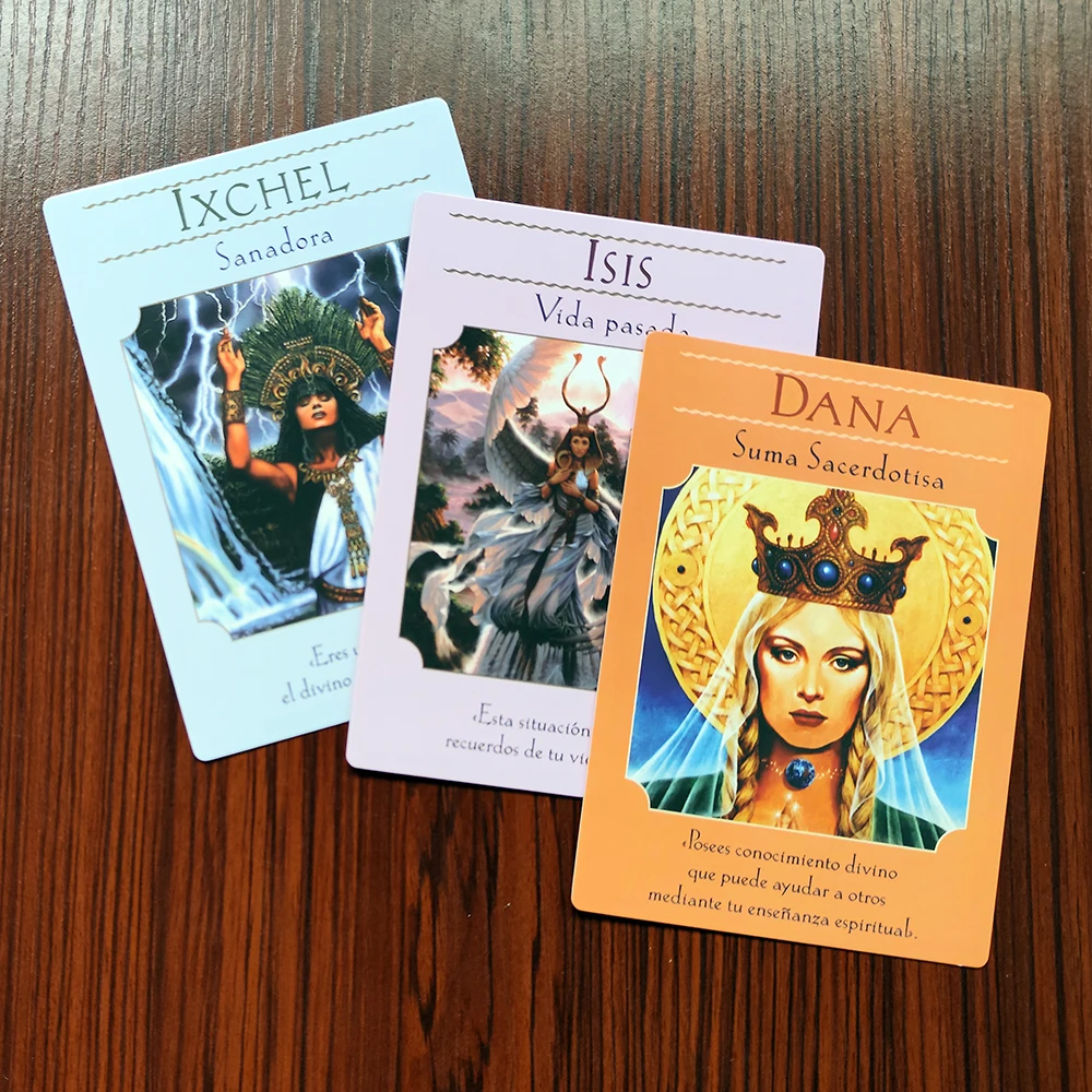 Spanish Edition  Las cartas del Oráculo de las diosas: 44 cartas del oráculo y libro PDF guía  by Doreen Virtue