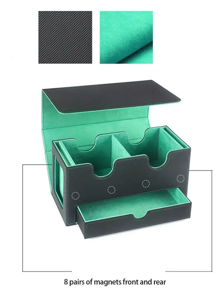 Exquisite window large box capacity card storage box toy game card storage collection box, fits for Yugion cards