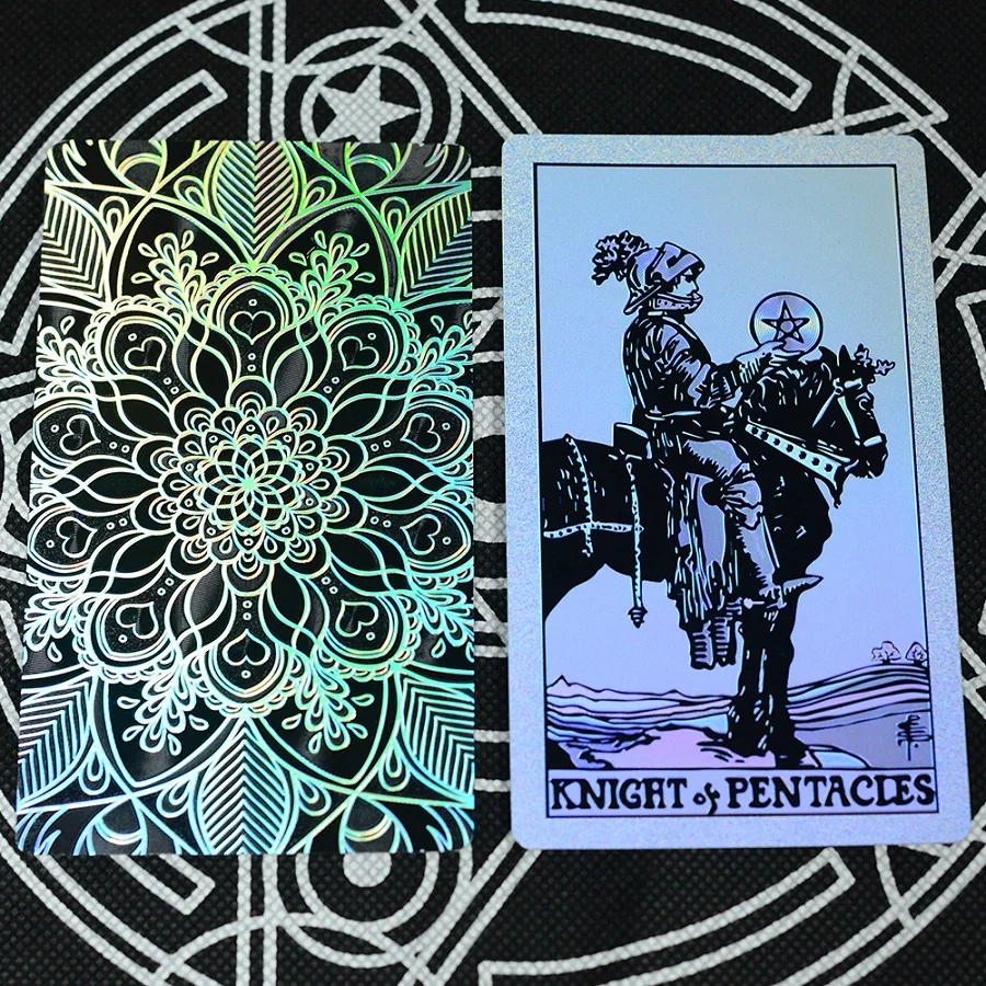 Plastic tarot card rider gold foil exquisite chess and card game divination card collection waterproof wear-resistant game cards