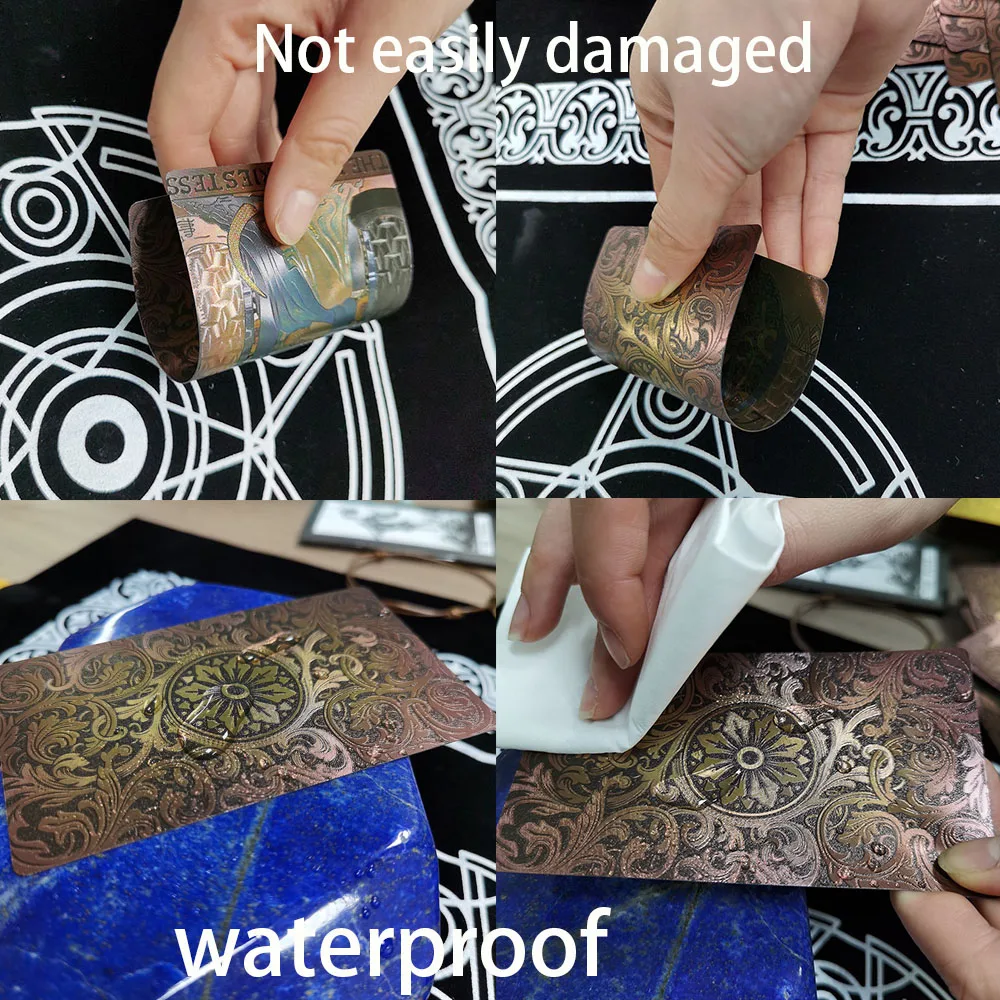 Plastic tarot card rider gold foil exquisite chess and card game divination card collection waterproof wear-resistant game cards