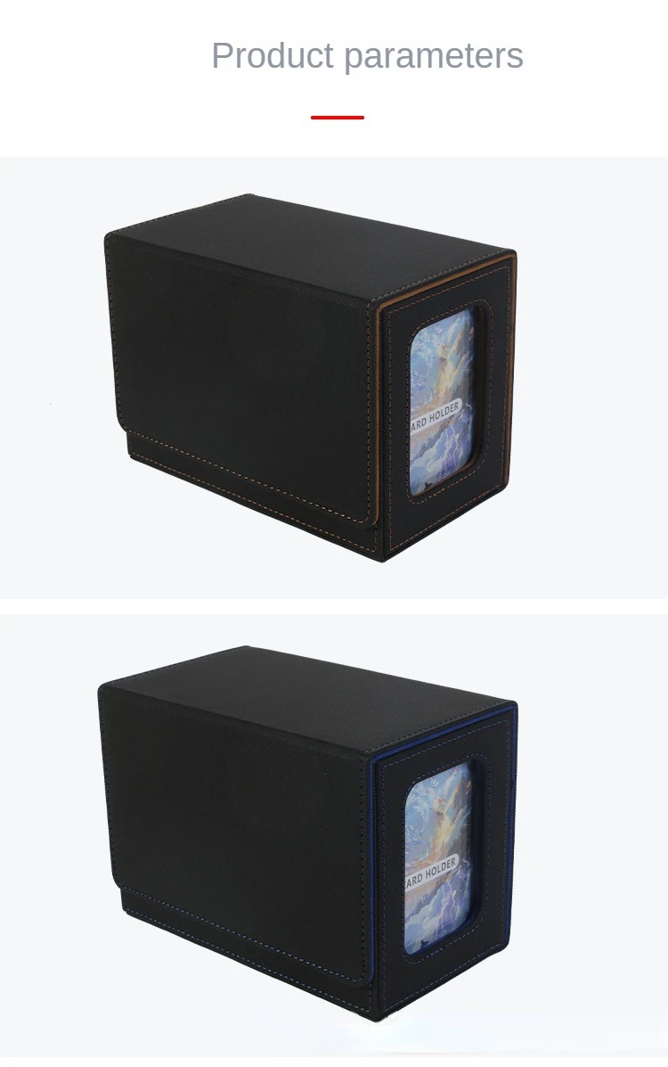 Card Deck Case for Trading Cards 160+ Leather Magnetic Closure Storage Box Magic Card Protectors Fit for YuGiOh MTG Sport Cards