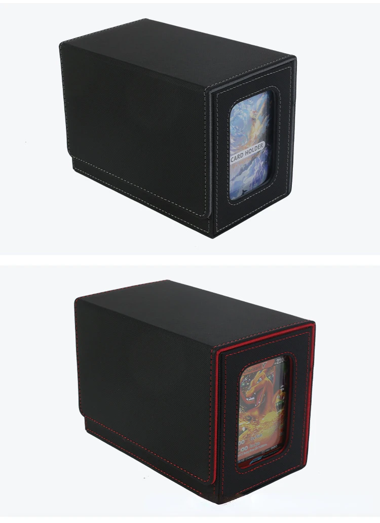 Card Deck Case for Trading Cards 160+ Leather Magnetic Closure Storage Box Magic Card Protectors Fit for YuGiOh MTG Sport Cards