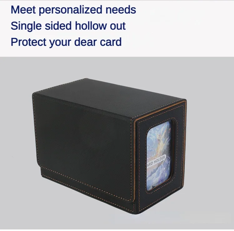Card Deck Case for Trading Cards 160+ Leather Magnetic Closure Storage Box Magic Card Protectors Fit for YuGiOh MTG Sport Cards