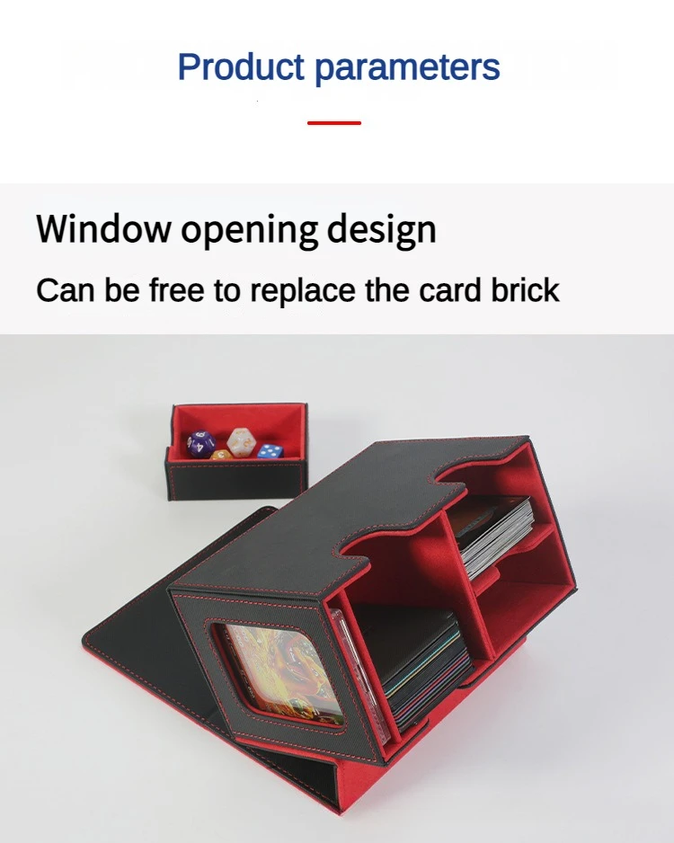 Card Deck Case for Trading Cards 160+ Leather Magnetic Closure Storage Box Magic Card Protectors Fit for YuGiOh MTG Sport Cards