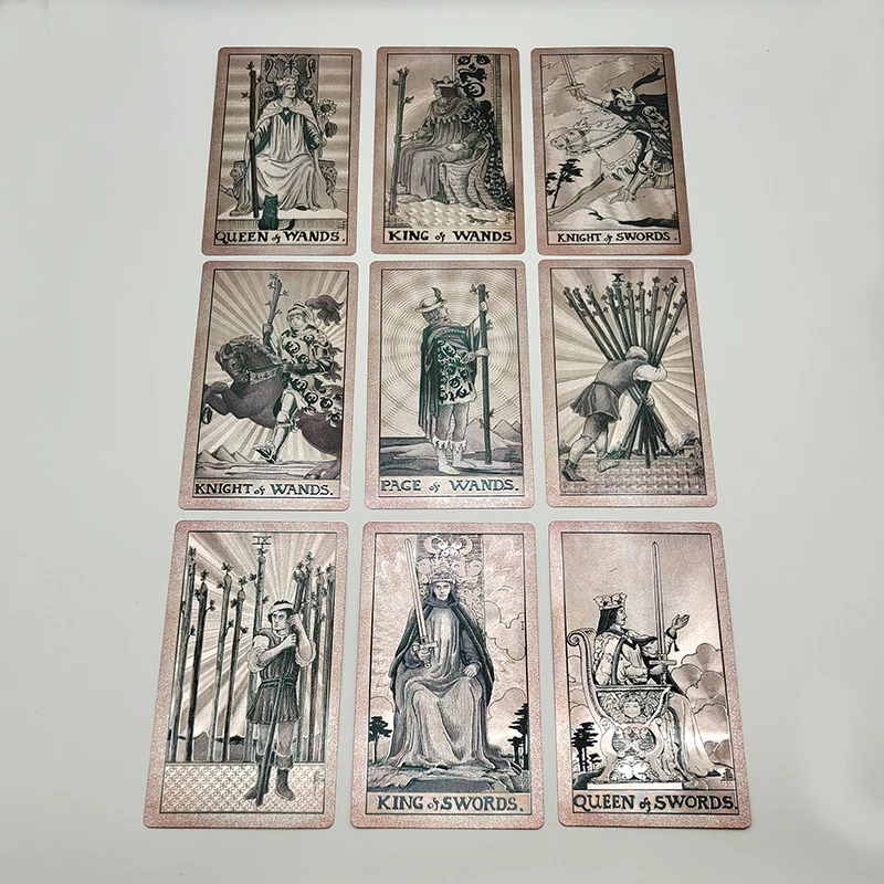 New Plastic Rider Waite Tarot Hot Stamping Gold Foil Tarot Exquisite Board Game Divination Cards For Collection New Plastic Rider Waite Tarot Hot Stamping Gold Foil Tarot Exquisite Board Game Divination Cards For Collection
