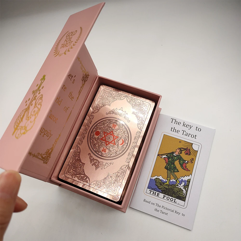 New Plastic Rider Waite Tarot Hot Stamping Gold Foil Tarot Exquisite Board Game Divination Cards For Collection New Plastic Rider Waite Tarot Hot Stamping Gold Foil Tarot Exquisite Board Game Divination Cards For Collection