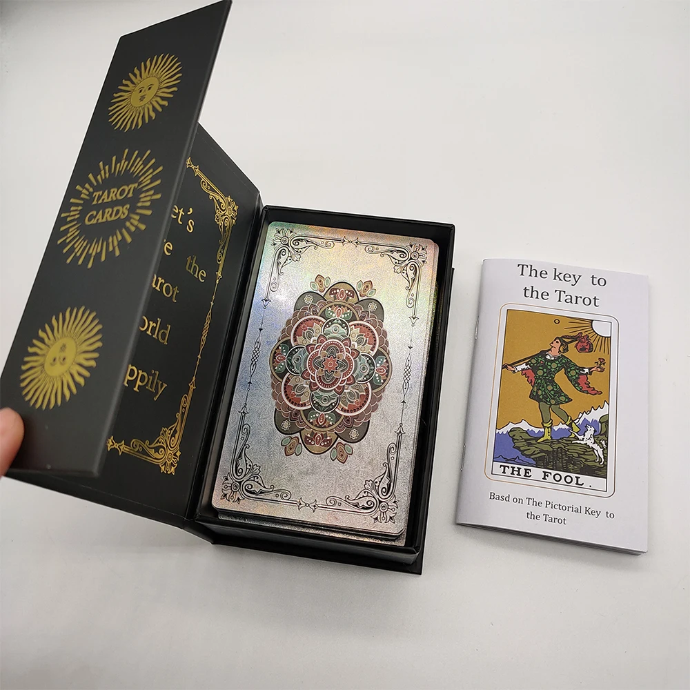 New Plastic Rider Waite Tarot Hot Stamping Gold Foil Tarot Exquisite Board Game Divination Cards For Collection