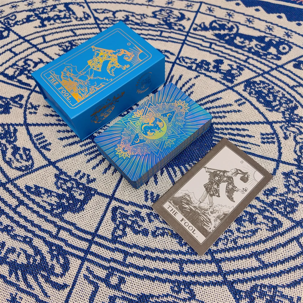 New Plastic Rider Waite Tarot Hot Stamping Gold Foil Tarot Exquisite Board Game Divination Cards For Collection