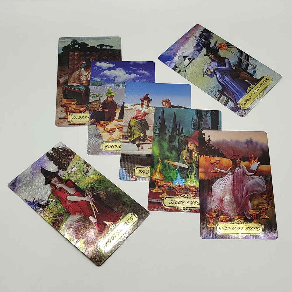New Plastic Rider Waite Tarot Hot Stamping Gold Foil Tarot Exquisite Board Game Divination Cards For Collection