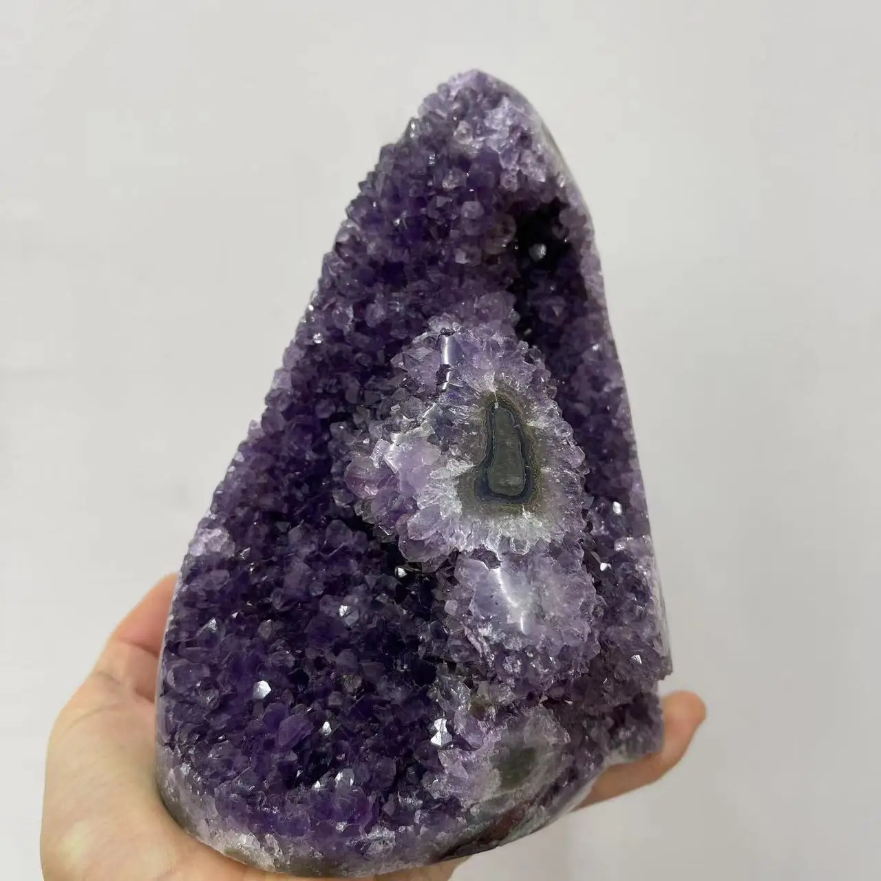 1PC Natural Amethyst Crystal Cluster Quartz Raw Crystals Healing Stone Ore Mineral Home Decor Purple Cornucopia Feng Shui Stone