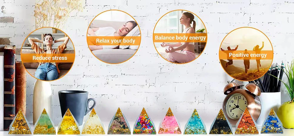 1.18in Natural Crystal Pyramid Energy Generator Quartz Amethyst Reiki Healing Crystal Chakra Pyramid Meditation Tool Home Decor