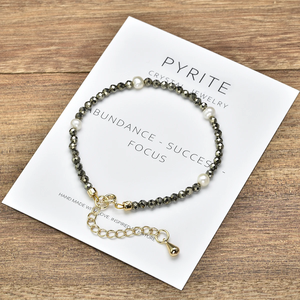 3mm Dainty Pyrite Chain Bracelet for Women Irregular Freshwater Pearls Crystal 14k Gold Plated Copper Energy Health Jewellery 3mm Dainty Pyrite Chain Bracelet for Women Irregular Freshwater Pearls Crystal 14k Gold Plated Copper Energy Health Jewellery