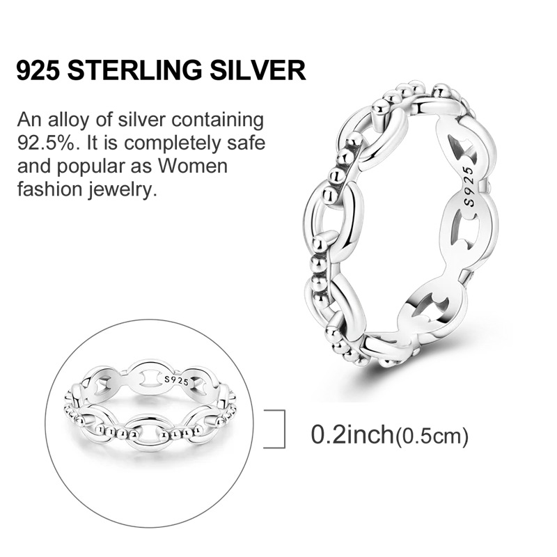 Original 925 Sterling Silver Women Rings 2025 Sparking Zirconium Ring LOVE Wedding Rings For Engagement Jewelry Anniversary Gift