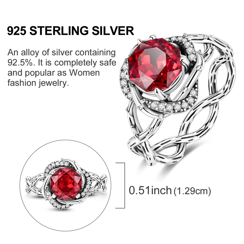 Original 925 Sterling Silver Women Rings 2025 Sparking Zirconium Ring LOVE Wedding Rings For Engagement Jewelry Anniversary Gift