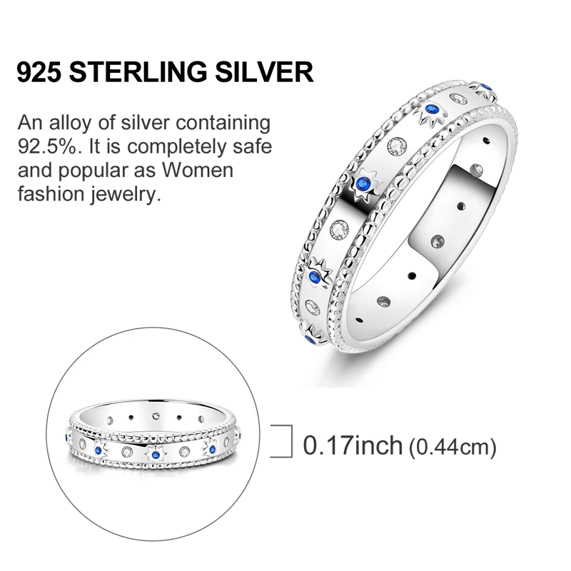 Original 925 Sterling Silver Women Rings 2025 Sparking Zirconium Ring LOVE Wedding Rings For Engagement Jewelry Anniversary Gift