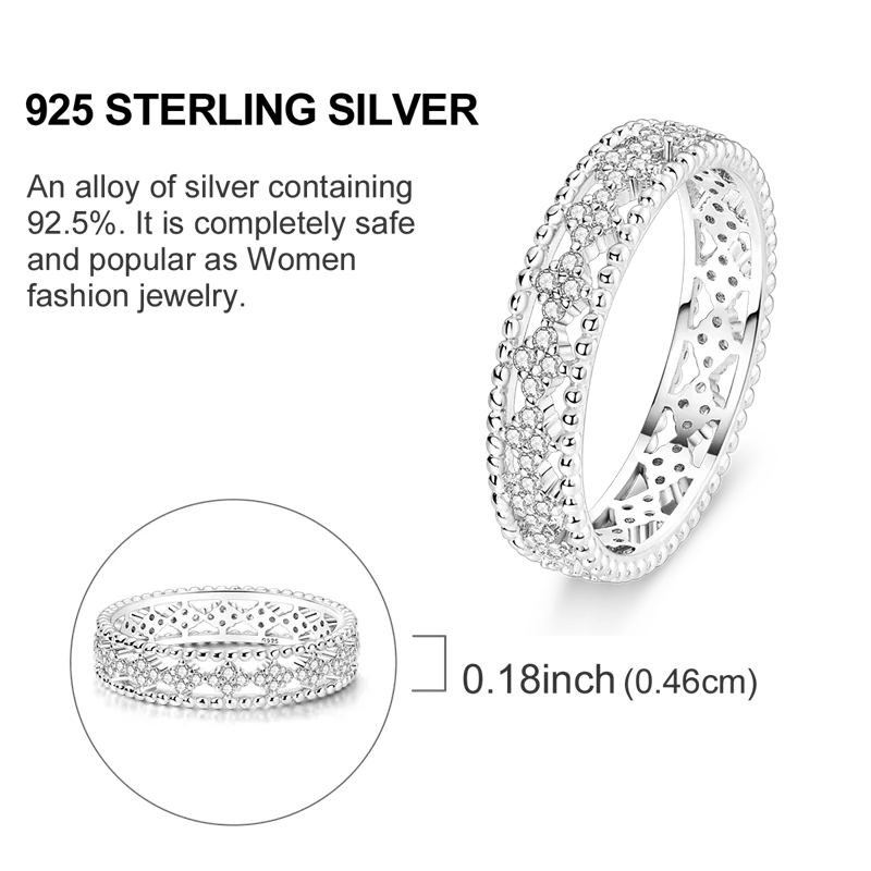 Original 925 Sterling Silver Women Rings 2025 Sparking Zirconium Ring LOVE Wedding Rings For Engagement Jewelry Anniversary Gift