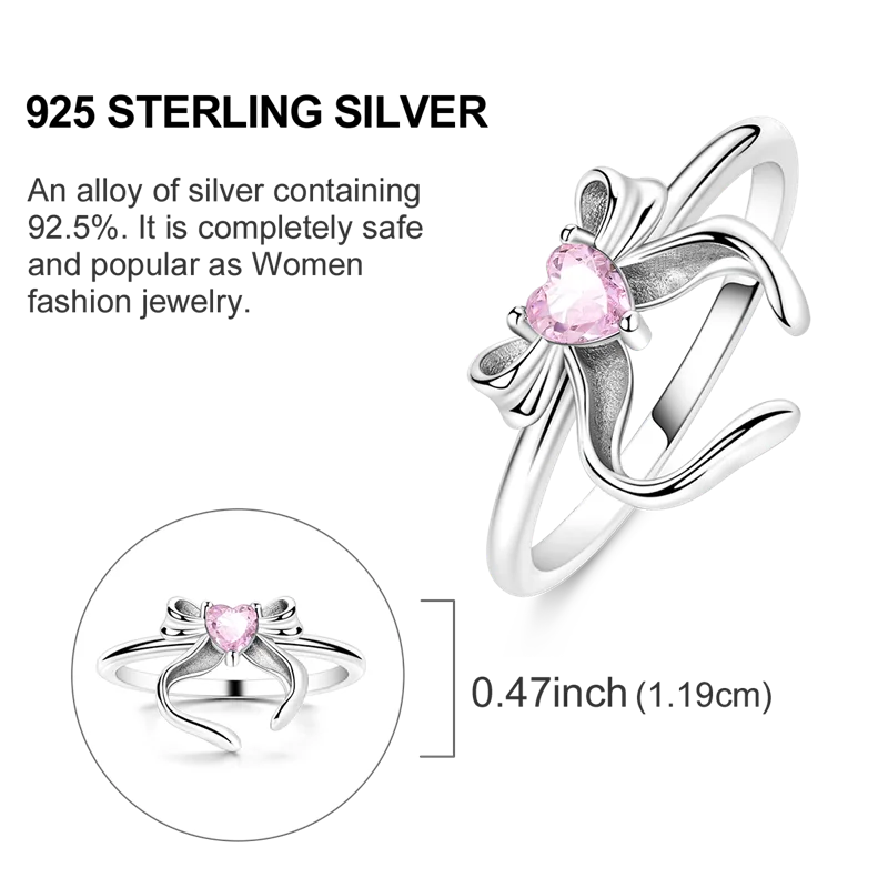 Original 925 Sterling Silver Women Rings 2025 Sparking Zirconium Ring LOVE Wedding Rings For Engagement Jewelry Anniversary Gift