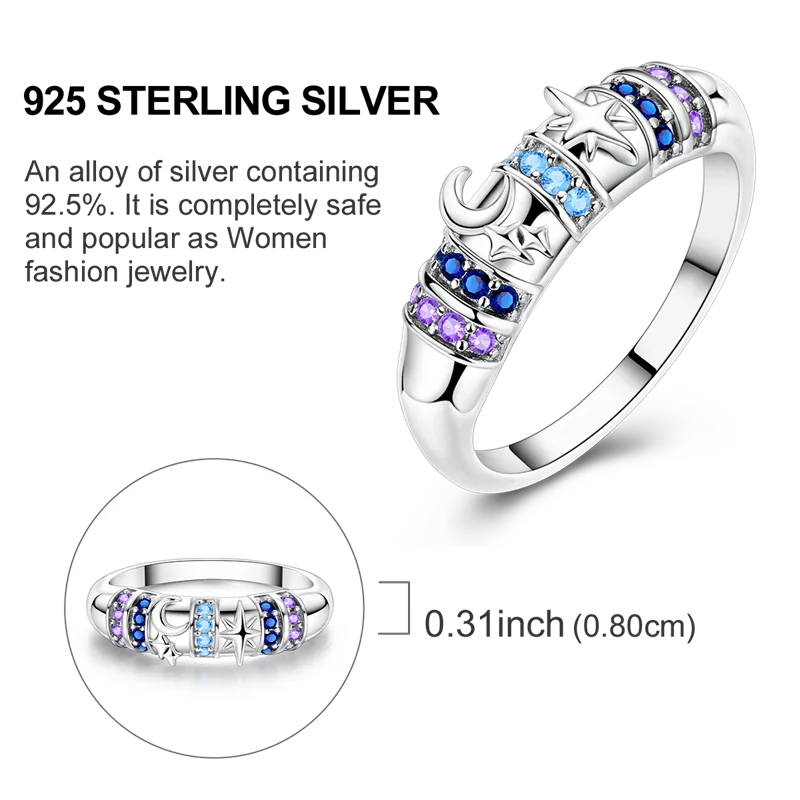 Original 925 Sterling Silver Women Rings 2025 Sparking Zirconium Ring LOVE Wedding Rings For Engagement Jewelry Anniversary Gift