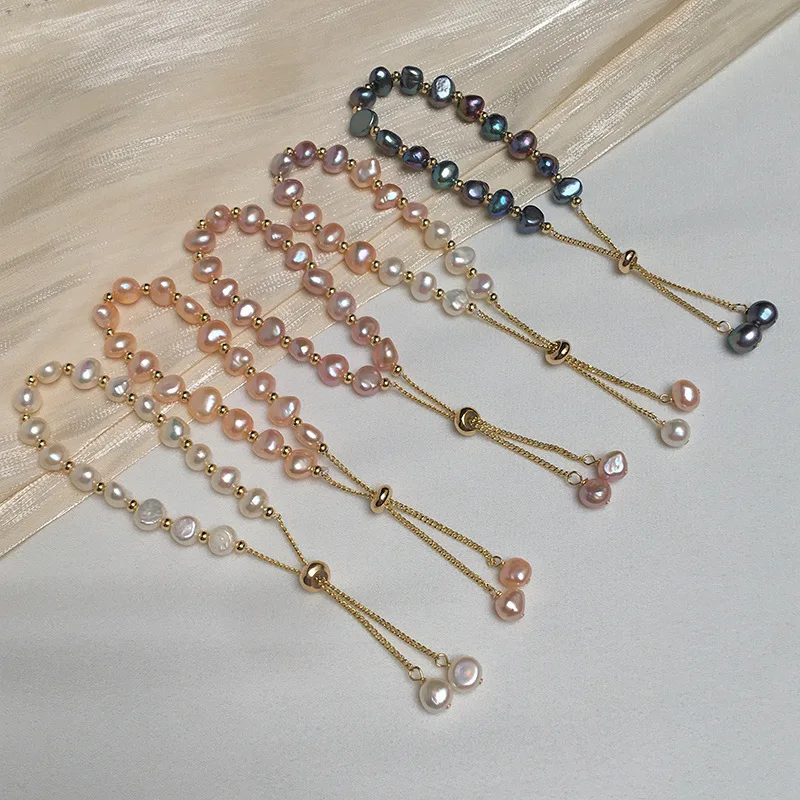 Hot Sell Fashion Natural Baroque Freshwater Pearl 14K Gold Filled Ladies Bracelet Jewelry For Women Birthday Gifts No Fade Hot Sell Fashion Natural Baroque Freshwater Pearl 14K Gold Filled Ladies Bracelet Jewelry For Women Birthday Gifts No Fade