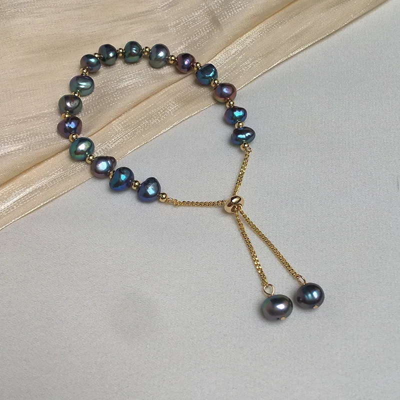 Hot Sell Fashion Natural Baroque Freshwater Pearl 14K Gold Filled Ladies Bracelet Jewelry For Women Birthday Gifts No Fade Hot Sell Fashion Natural Baroque Freshwater Pearl 14K Gold Filled Ladies Bracelet Jewelry For Women Birthday Gifts No Fade
