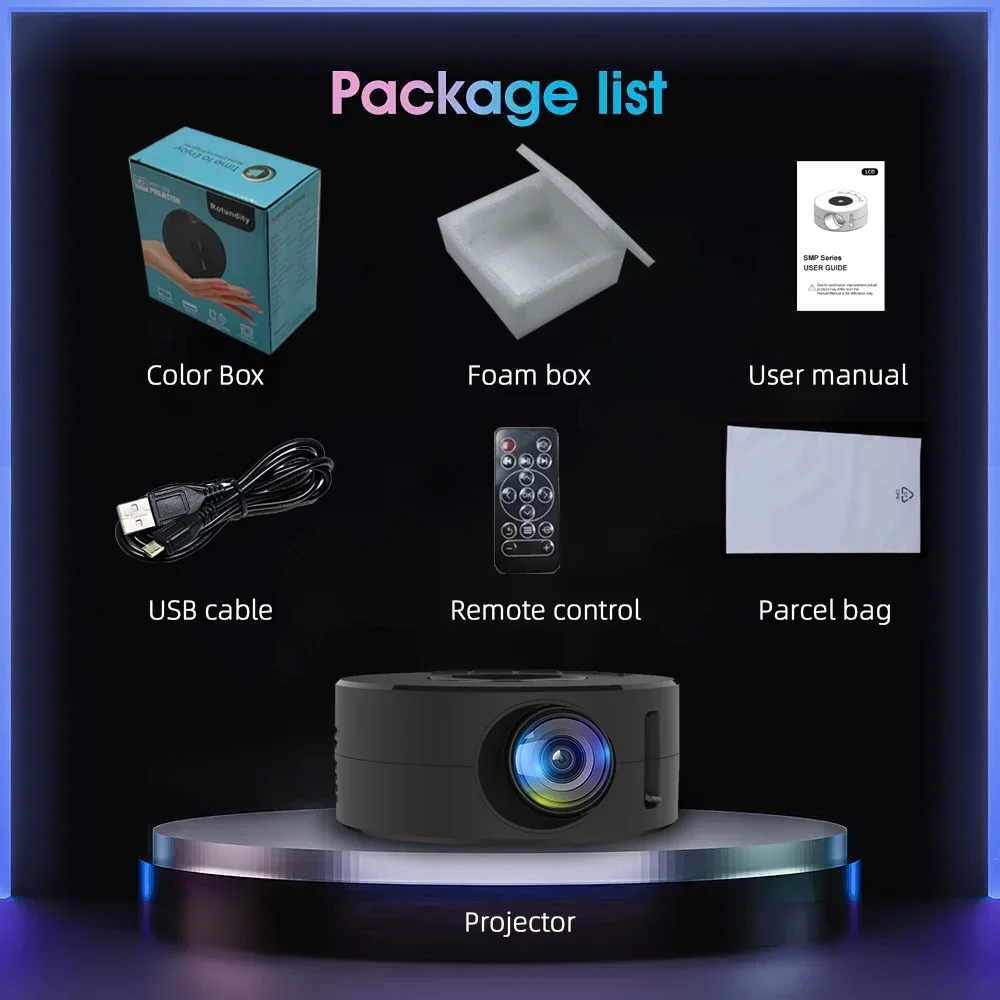 YT200 Smart Projector LED HD TV Video Projector For 4K 1500 Lumens Android Same Screen Home Cinema Outdoor Portable Mini Project YT200 Smart Projector LED HD TV Video Projector For 4K 1500 Lumens Android Same Screen Home Cinema Outdoor Portable Mini Project