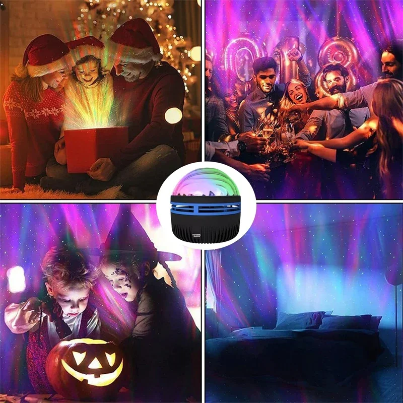 Water Ocean Wave Projector USB Powered Led Night Light for Bedroom Home Theater, Ceiling, Room Decor Colorful Starry Sky Project Water Ocean Wave Projector USB Powered Led Night Light for Bedroom Home Theater, Ceiling, Room Decor Colorful Starry Sky Project