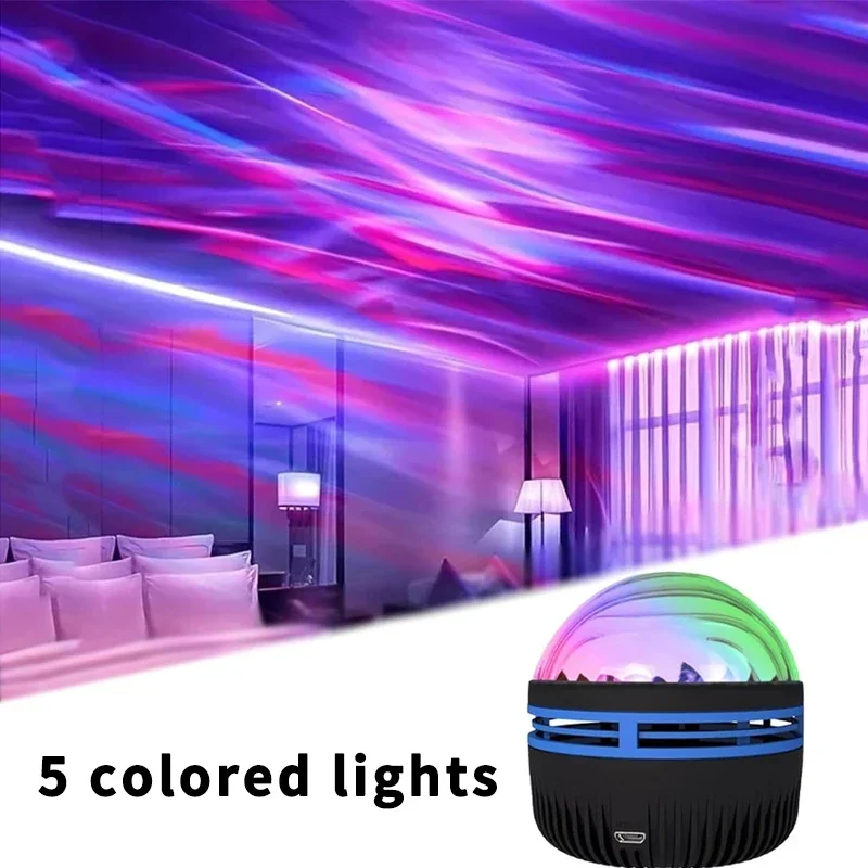 Water Ocean Wave Projector USB Powered Led Night Light for Bedroom Home Theater, Ceiling, Room Decor Colorful Starry Sky Project Water Ocean Wave Projector USB Powered Led Night Light for Bedroom Home Theater, Ceiling, Room Decor Colorful Starry Sky Project